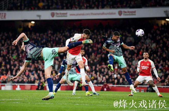 英超-哈弗茨破门马丁内利建功 阿森纳2-2维拉